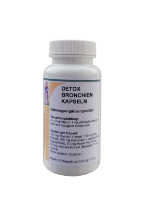 Reinhildis Apotheke Detox Bronchien +Thymian, Efeu,Reishi,Lrchen 100Kaps,  Vegan