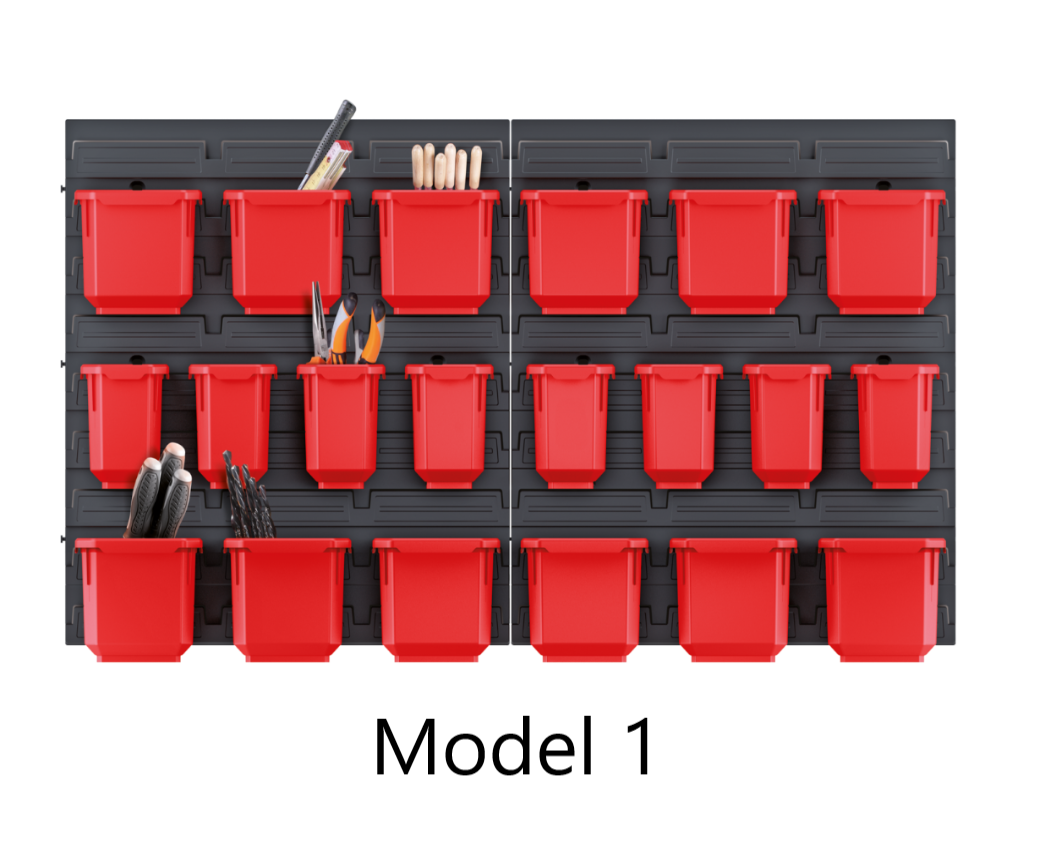 WALL MOUNT STORAGE BOARD ORGANIER BOXES GARAGE TOOL DIY BIN PANEL RACK