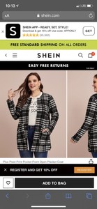 shein black cardigan