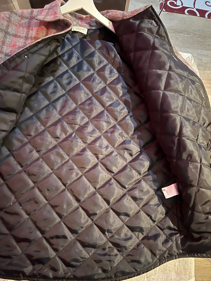 Camisa Chaqueta Acolchada John Elliott Para Hombres A Cuadros Rayas Talla L Pre SS19 Rara Única Foto 4 de 4