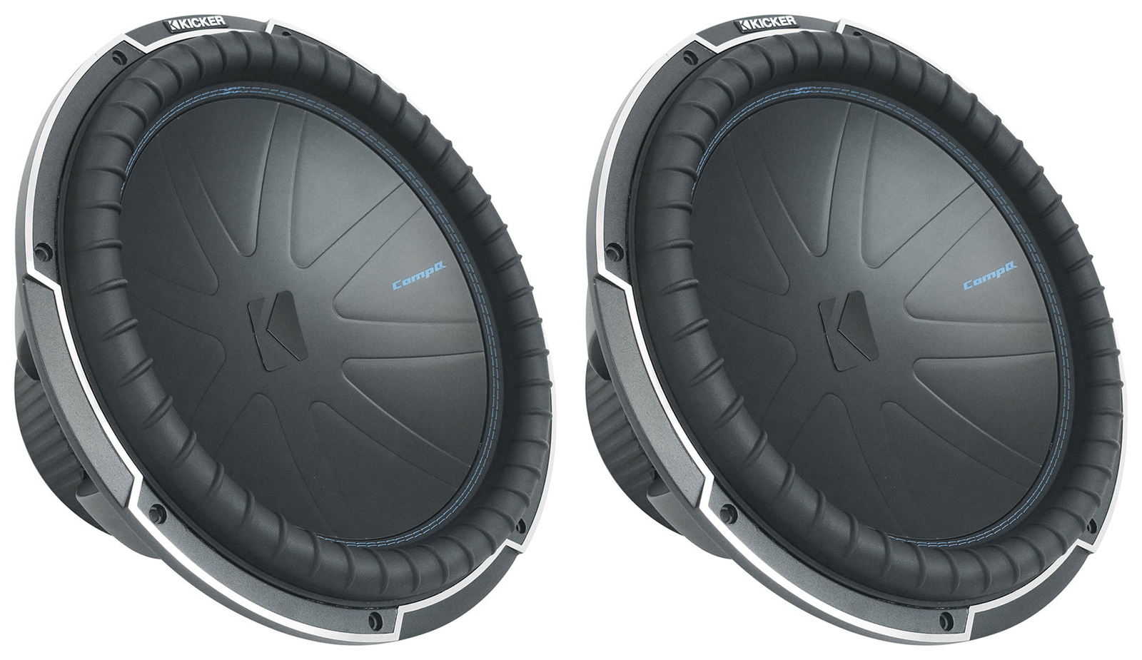 2 Автомобильные сабвуферы Kicker 51CWQ154 COMP Q 15 мощностью 1200 Вт DVC 4-омные сабвуферы CWQ154 145490₽