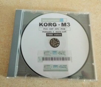 Korg M3 -  serie - CD mit 7000 voice  - inklusive Factory Program,Combi
