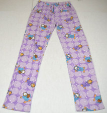 Vintage Garfield Pajama Pants Size S/M 80s Lavender Shapes Garfield Pooky Belt