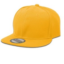 Mens Snapback Hat Classic Hip Hop Style Flat Brim Baseball Cap Solid Plain Caps