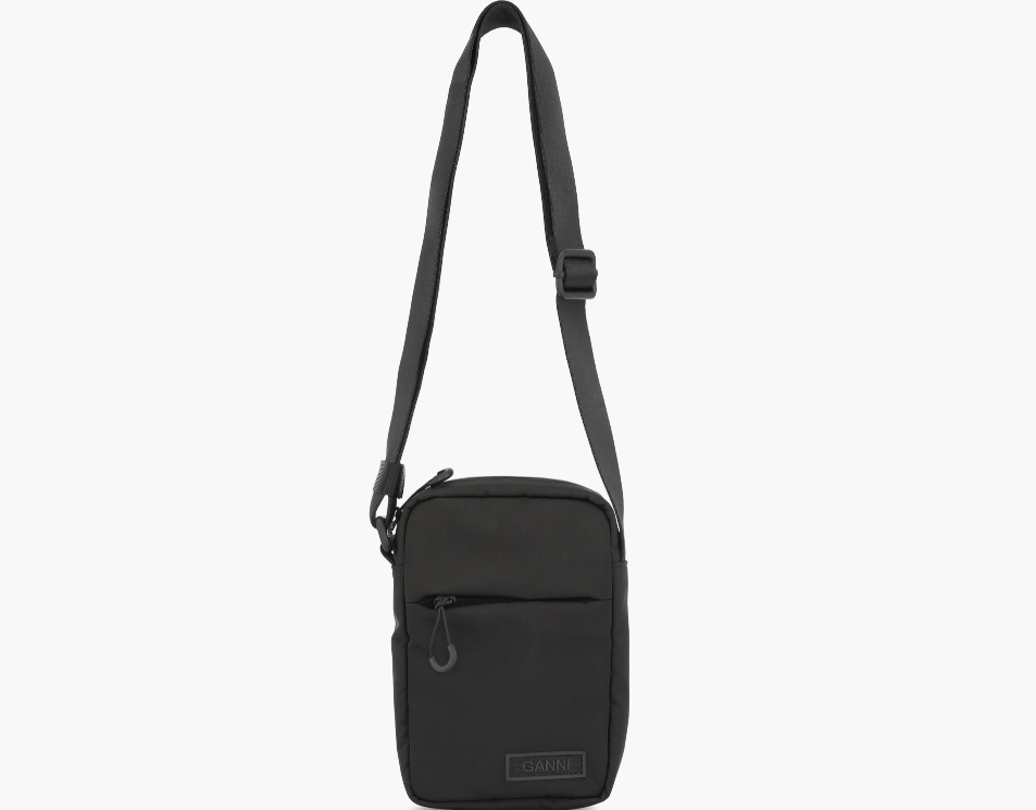 Ganni Women's Recycled Polyester Festival Tech Mini Crossbody Bag - travel ready
