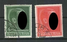 Third Reich 664+672x Clean Stamped 9EUR (75329)