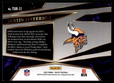 Justin Jefferson 2022 Select TURBOCHARGED Minnesota Vikings TUR-11