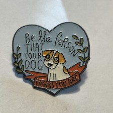 Cute Dog Owner Pin, Lapel, Enamel, Brooch, Pinback Collectible