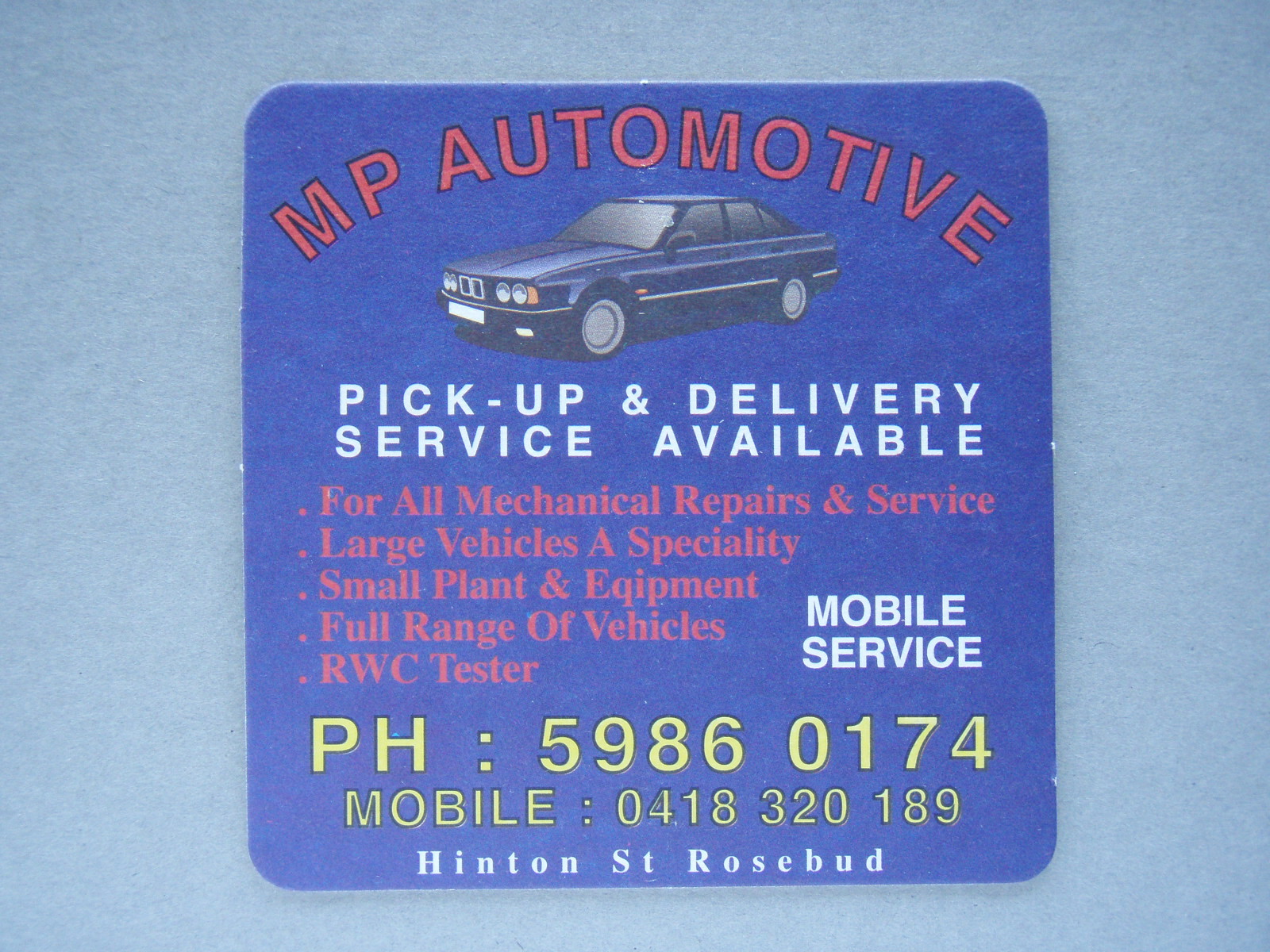 MP AUTOMOTIVE ROSEBUD COASTER eBay