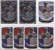 Lot of (56) Rafael Montero 2013 Bowman Chrome RC PAPER Cards w/ Parallels - Mets