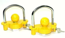 2 pcs Hitch Lock Universal Coupler Hitch Trailer Lock Fits 1-7/8" 2" and 2-5/16"