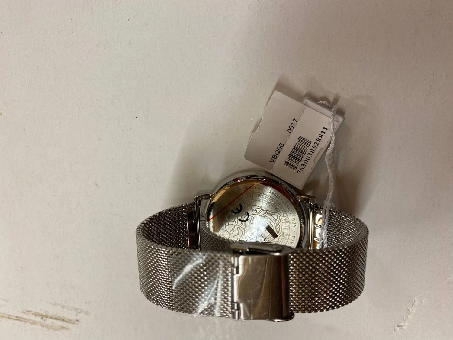 Orologio da polso Versace V Circle 42 mm acciaio inox Swiss Made argento VBQ06 0017