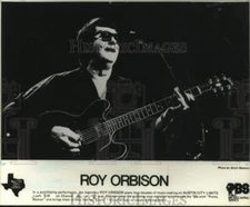 1987 Press Photo Roy Orbison on "Austin City Limits" - lrp73393