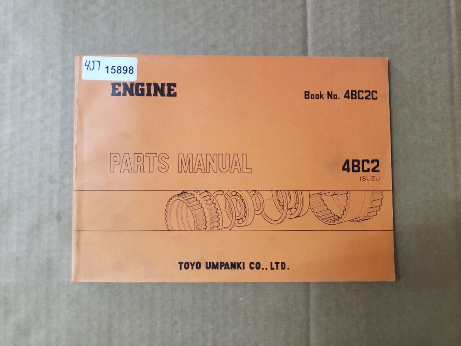 Toyo Isuzu 4BC2 Engine Parts Manual