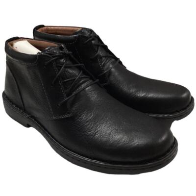 Clarks Chukka Boots Mens 15 W Wide Black Leather Lace Up Stratton Limit NEW Clarks Desert EVO Lace Up Boots, Black | Boots | Men main image 4