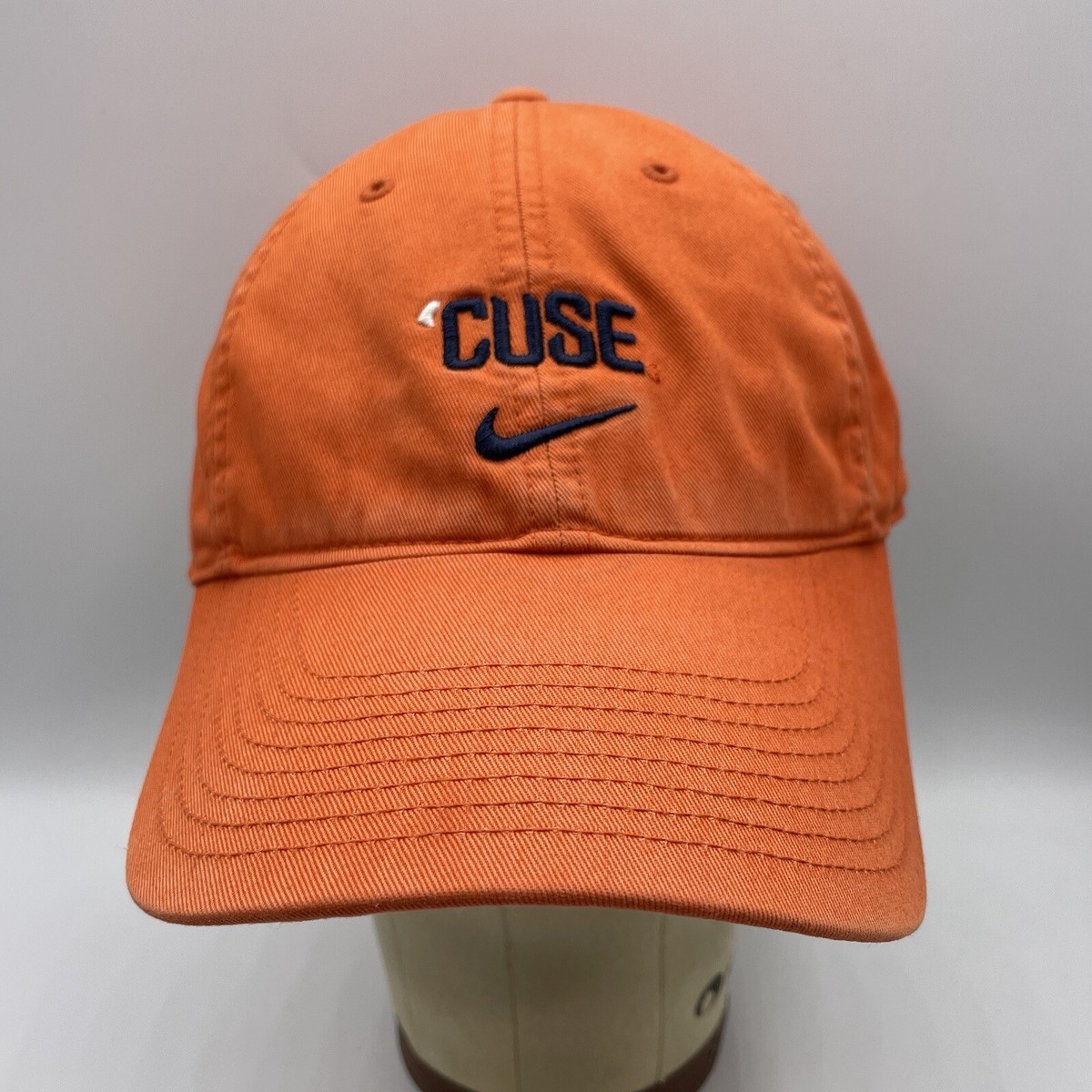 Syracuse Orangemen Hat Nike Team Adult Strapback Orange Baseball