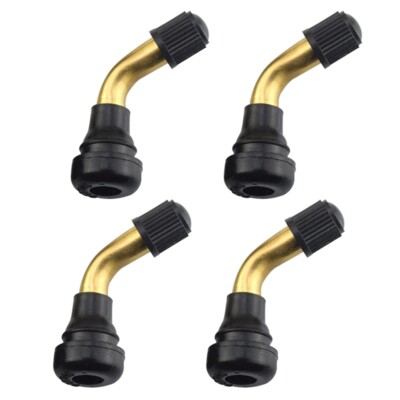 4x Bent Valve Stems Angled 45-Degree Metal Tire Wheel Car/Truck Universal PVR60