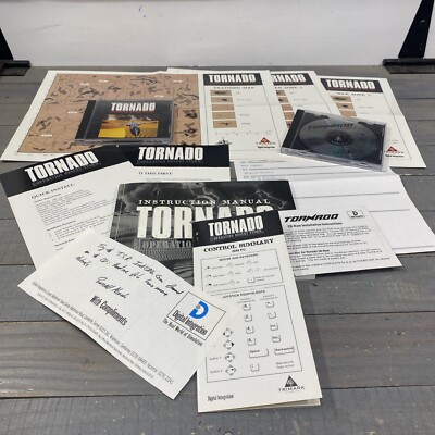 VINTAGE  TORNADO Operation Desert Storm PC CD-ROM GAME used 1994 Untested W/Maps