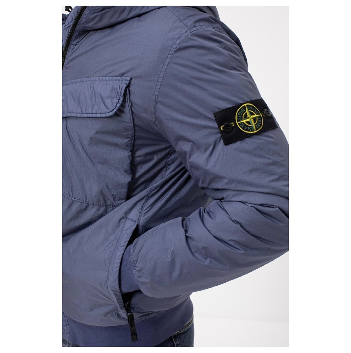 NWT Stone Island Garment Dyed Crinkle Reps NY Jacket Blue XL RARE
