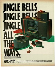 1994 AIWA NSX-D707 impianto stereo CSD-EX03 lettore CD portatile pubblicità stampa vintage