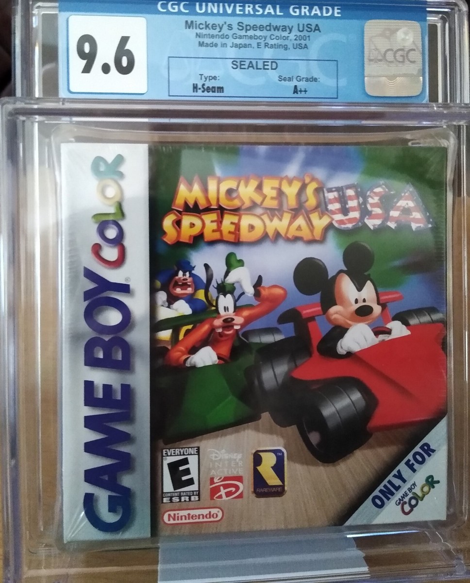 Mickey's Speedway USA (Nintendo Gameboy Color) CGC 9.6 A++ Sealed