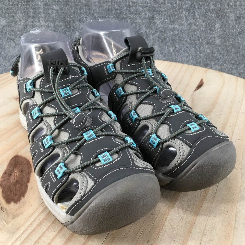 Босоножки Khombu женские 6 M Roost хрустальные рыбацкие без шнуровки серые кожаные комфортные - Изображение 3 из 4