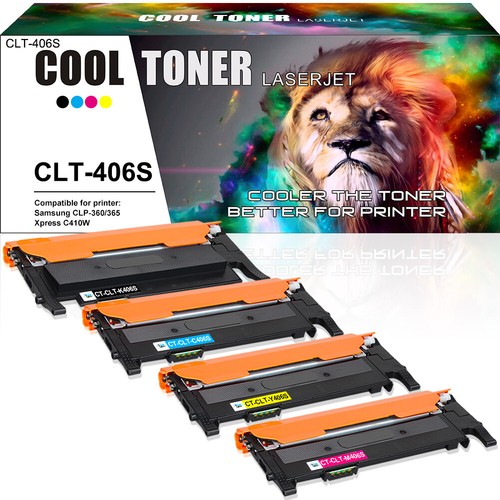 4PK Toner for Samsung CLT-K406S CLP-365W CLP-360 CLX-3305FW Xpress C410W  C460W 653945812407 | eBay