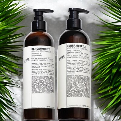 Le Labo Bergamote 22 Shampoo & Body Lotion Jumbo Size 16.2fl (480ml) [NEW!]