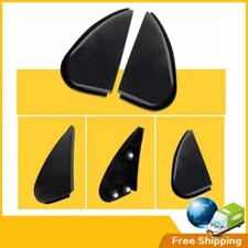 Side Mirror Corner Triangle Molding Cover Trim 2Pc For Toyota Corolla 2014-2016