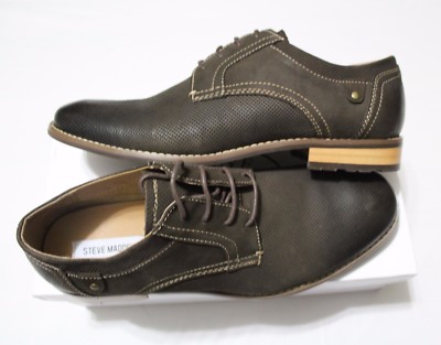 STEVE MADDEN P-DIVERT BROWN PERFORATED DERBY SHOES S H Ö E T E M P L E | Steve Madden Daedric Derby shoes in  main image 4