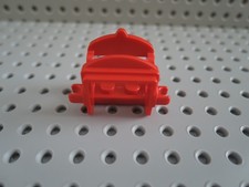 Lego 1 x Pferd Sattel 4491b 2 seitliche Clips rot