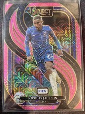 2024-25 Select FIFA Nicolas Jackson /299 Pink Mojo Prizm Mezzanine #116 Chelsea