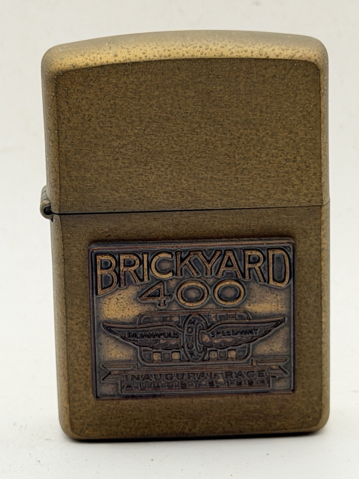 Vintage 1994 Brickyard 400 Emblem Brass Zippo Lighter NASCAR New **READ