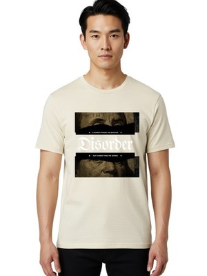 Disorder Mens Graphic Tee,100% Cotton,Casual Summer Wear