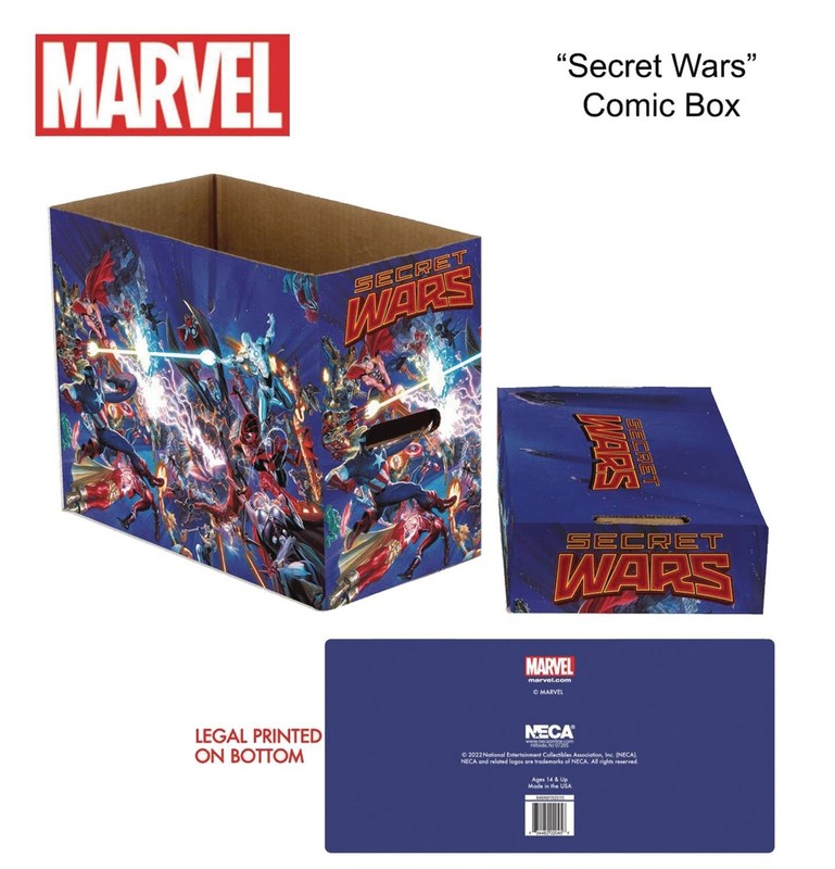*NEW* Lot of 5 Marvel Secret Wars Graphic Comic Boxes NECA