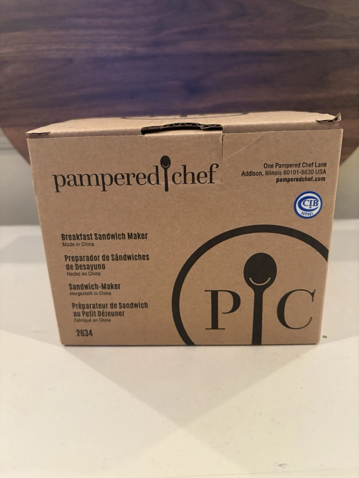 Pampered Chef 2634 Breakfast Sandwich Maker Microwave Cooker Complete w/ Box