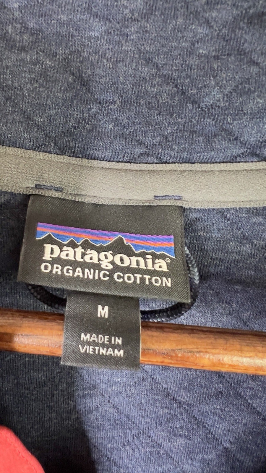 Patagonia Women's Organic Cotton Quilt Snap-T Pullover Navy/Magenta M Gorpcore thumbnail 5