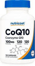 Nutricost CoQ10 100mg, 120 Capsules, Vegetarian Capsules, Non-GMO Coenzyme Q10 