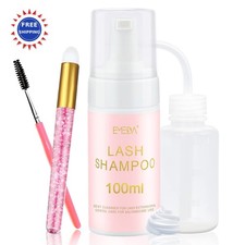 Lash Shampoo Kit 100ML Gentle Foam Rinse Bottle Brush EMEDA fl.oz Cleanser Wash