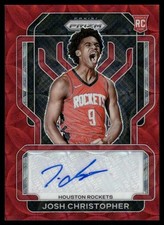 2021-22 Panini Prizm - Josh Christopher Rookie Signatures Choice Red Prizm Auto