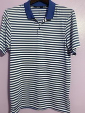 Nike Golf Dri-FIT Victory striped men's polo shirt in blue and white Size Small