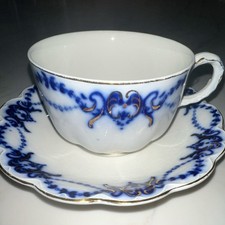 Ridgways Anita Flow Blue demitasse tea cup and saucer 
