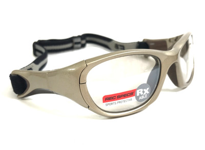 Rec Specs Athletic Goggles Frames Morpheus III #4 Matte Gold Strap 55-20-130