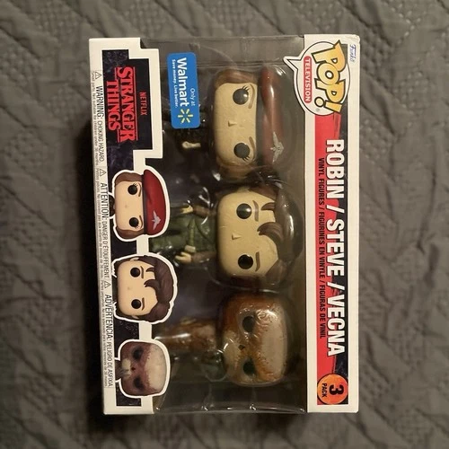 Funko Pop! Stranger Things Robin Steve Vecna 3-Pack Walmart Exclusive Vinyl