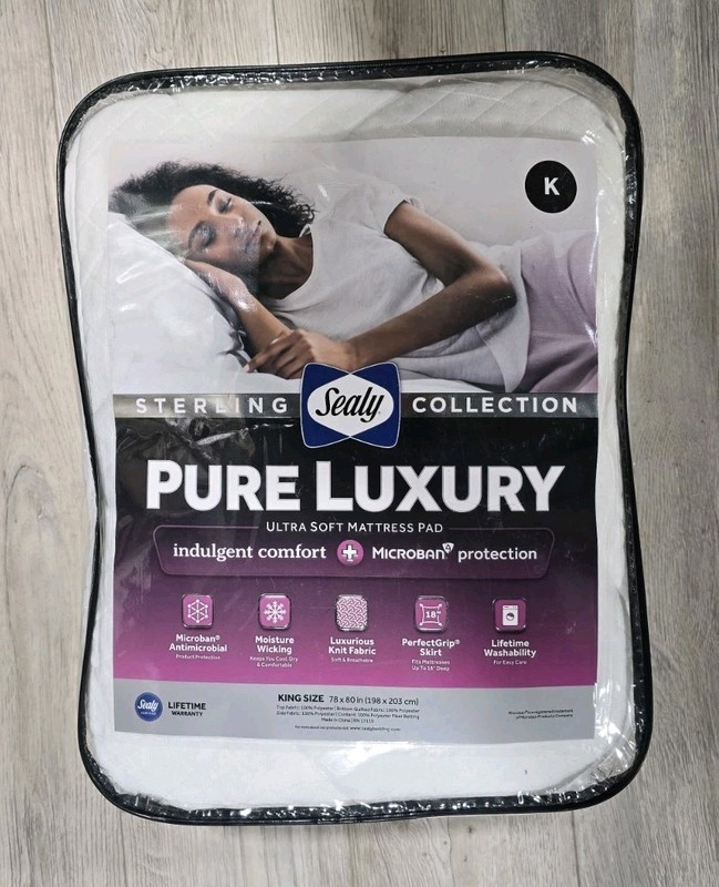 Sealy Pure Luxury Mattress Pad King 