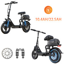 AOVOPRO Foldable Electric Scooter Adults w/Seat  Storage Box, 750W 14" ESCOOTER