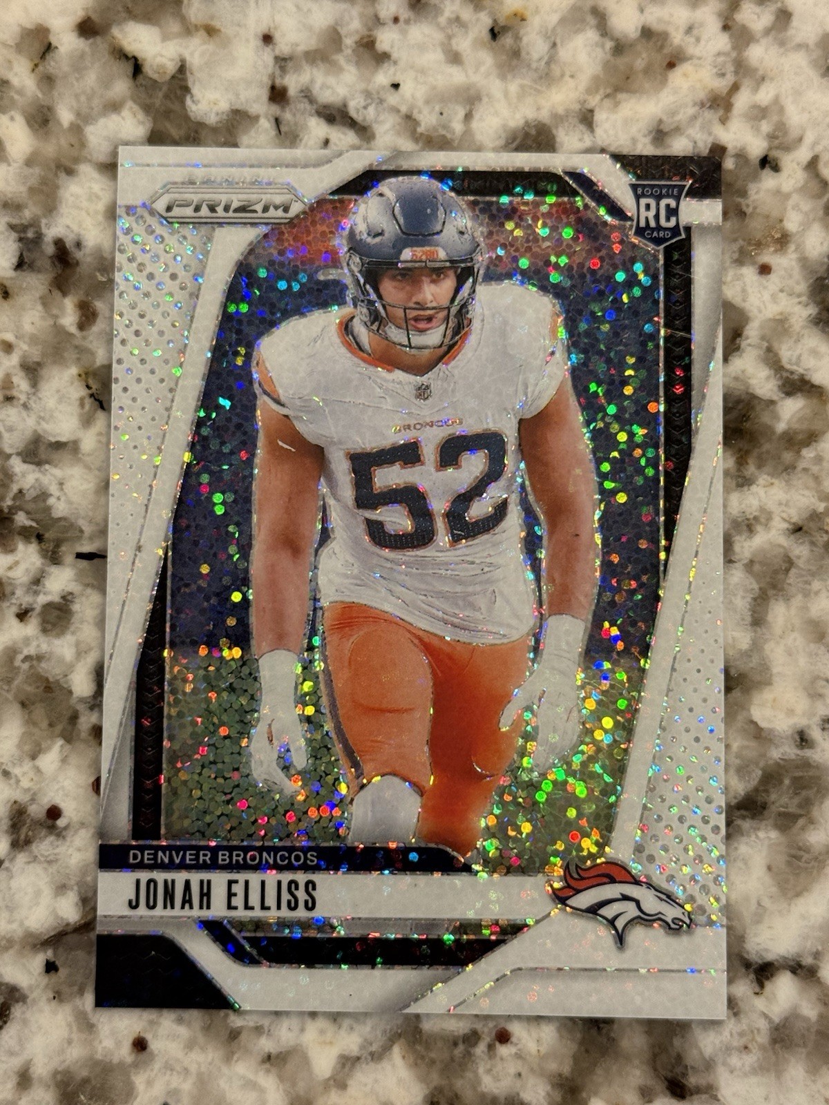2024 Prizm Jonah Elliss White Sparkle Prizm Rookie #356 - Broncos
