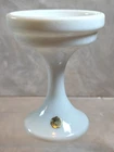 Vintage Westmoreland Milk Glass Pedestal Fairy Lamp Base BOTTOM ONLY w/Sticker