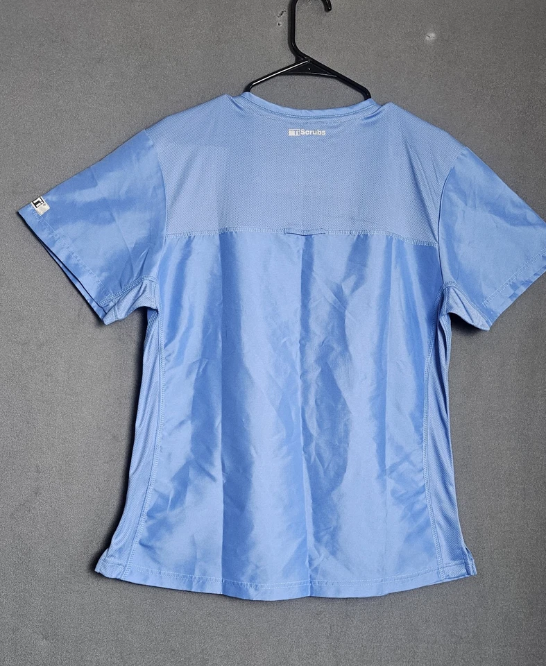 22Ti Scrubs Top Scrub Women's Size Large Blue - Image 4 of 4
