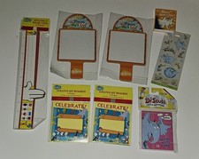 NEW 8 Dr. Seuss Writing/Ruler Horton Stickers Notebooks Scratch Off Reward Lot